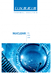 Nuclear Brochure for Thermal analysis