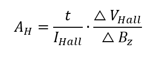 Voltage Hall formula