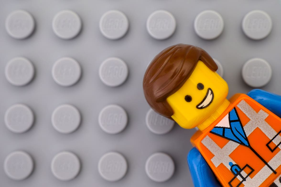 Lego figur aus Plastik