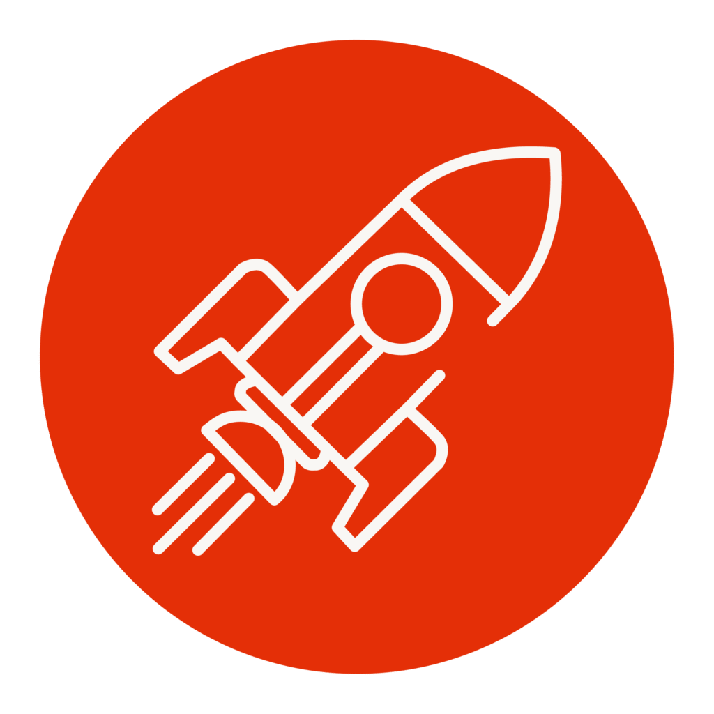 Symbol für Hochtemperatur- und Materialanalysen in der Luft- und Raumfahrt