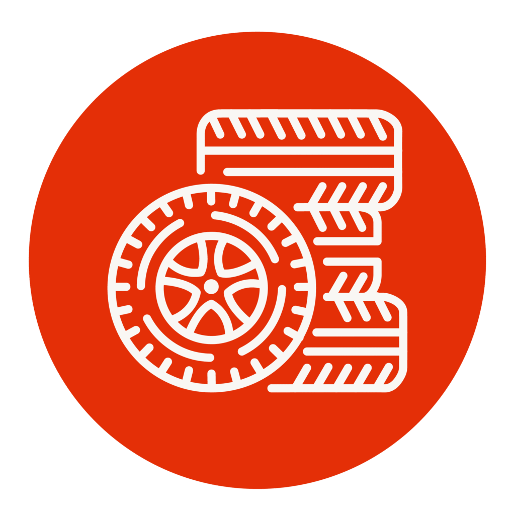 Symbol für thermische Analyse von Elastomeren in der Automobil- und Materialforschung