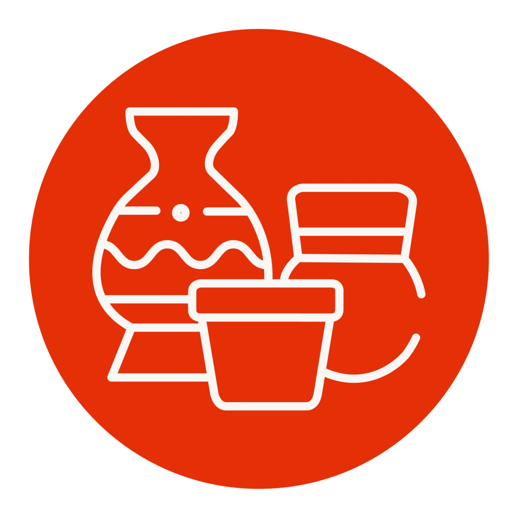Symbol für thermische Analyse von keramischen Materialien und Sinterprozessen