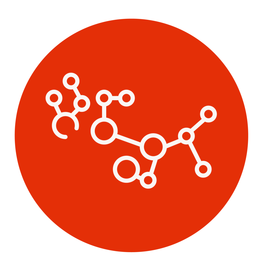 Symbol für thermische Analyse und Charakterisierung polymerer Werkstoffe