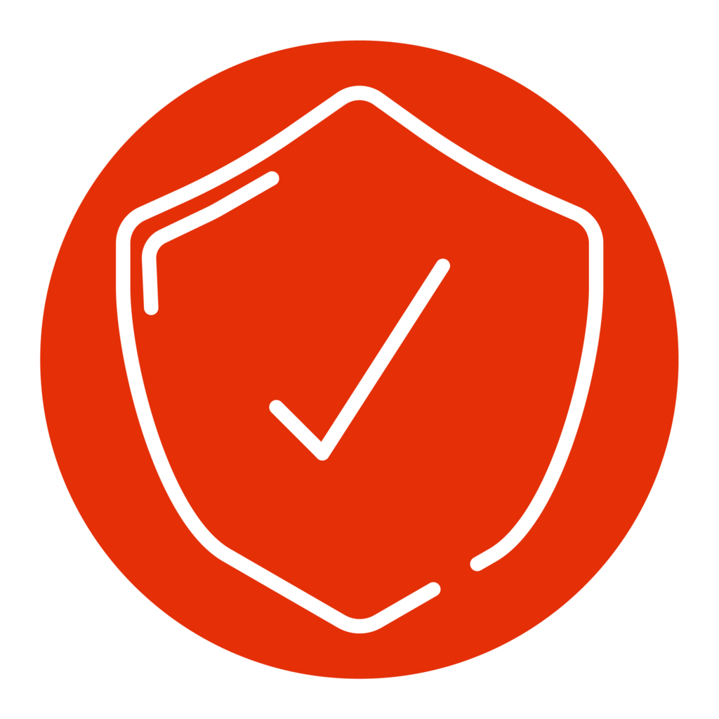 Icon für Sicherheit, Qualität und Zuverlässigkeit