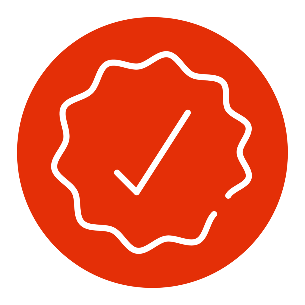 Icon für zertifizierte Qualität und Normkonformität