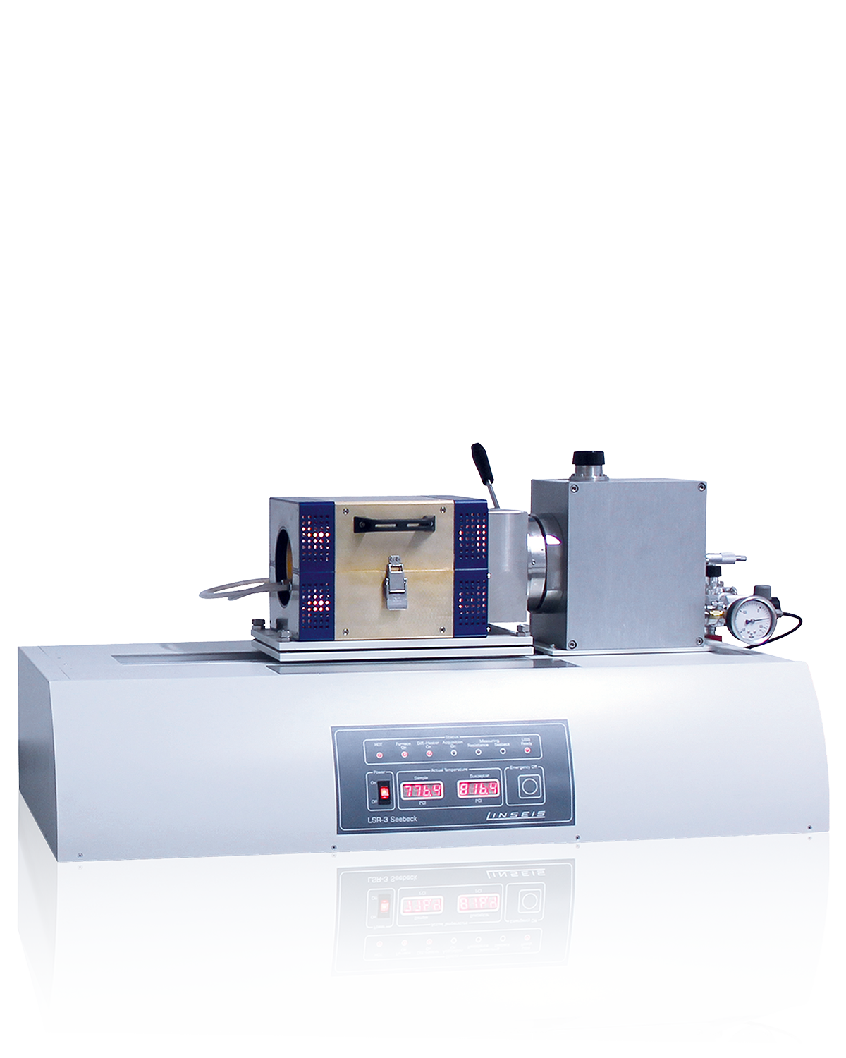 Linseis LSR-3: electrical conductivity, Seebeck, Harman & ZT